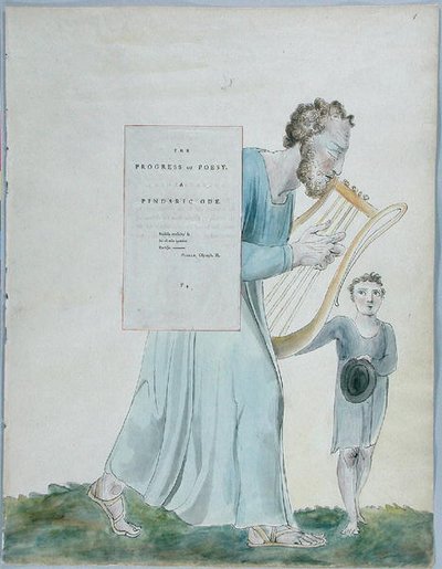 The Progress of Poesy, Design 41 from The Poems of Thomas Gray by William Blake
